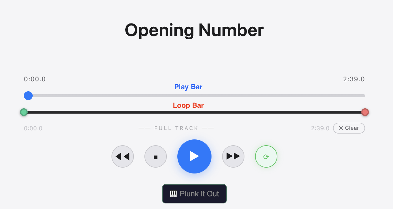Play Bar and Loop Bar